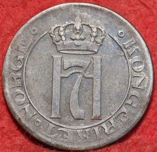 1919 Norway 5 Ore Foreign Coin