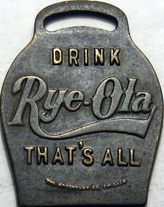1922 Birmingham Alabama Good Luck Swastika Token Watch Fob Drink Rye - Ola
