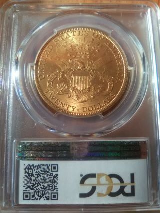 1893 $20 Liberty Head Gold Coin PCGS MS62 2