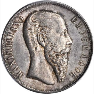 1866 Mo Mexico 50 Centavos,  Pcgs Ms 62,  Maximillian