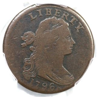 1796 S - 103 R - 4,  Pcgs Vg 10 Liherty Draped Bust Large Cent Coin 1c