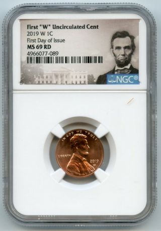 2019 W Lincoln Penny 1c Cent Uncirculated Ngc Ms69 Rd F.  D.  I 4966077 - 089