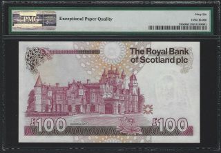 2007 Scotland 100 Pounds,  Royal Bank P - 350d Scarce,  PMG 66 EPQ GEM UNC,  Pretty 2