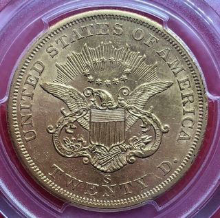 PCGS GOLD 1856 S LIBERTY HEAD $20 RETAIL: $3250 4
