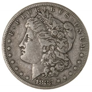 Raw 1883 - S Morgan $1 Uncertified San Francisco City Us Silver Dollar