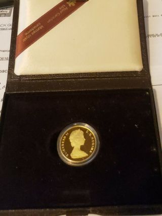 1986 Canada $100 Dollar Proof Gold 1/2 Ounce Of Issue