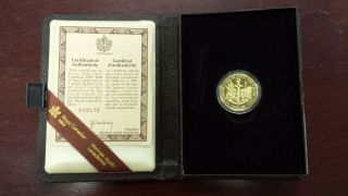 Canadian Gold 100 Dollars " 400th Anniversary Of St.  John 