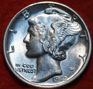 Uncirculated 1942 - S San Francisco Silver Mercury Dime