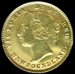 1882 $2 Nwfd Gold - Former Jewelry Piece
