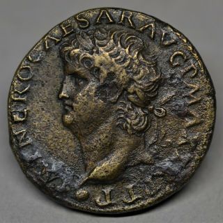 Quality Brass Dupondius Of Nero: Victory.  Lugdunum,  Ad 66.  Ric: 523.  V.  F,