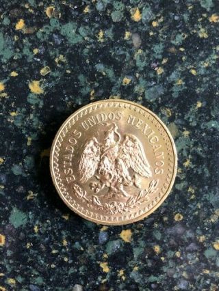 1821 - 1947 Gold 50 Pesos - 1.  2057 oz Gold Coin - 37.  5 grams pure gold 2