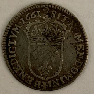 Details 1/12 Ecu France Louis Xiv 1661 - Limoges Mint?