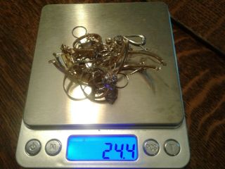 14 Kt 24.  3 Grams And 1.  2 Grams 18 Kt Scrap Gold And 29 Grams 10 Kt Gold