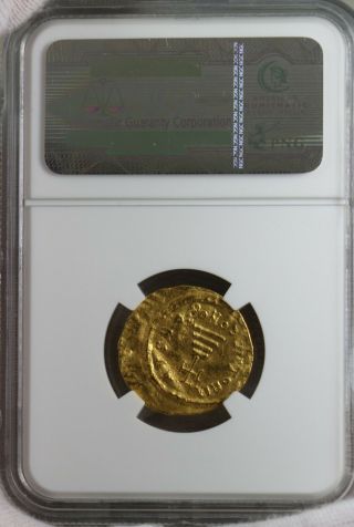 Byzantine Empire Heraclius AD 610 - 641 AV Soldius 4.  51g NGC Graded AU Gold Coin 3