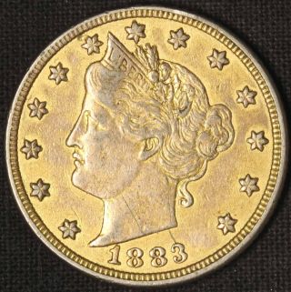 Love Token On 1883 Liberty Nickel - - (cj?) - Usa