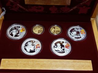 2008 China Beijing Olympics Series 1 Gold And Silver Coin Set With