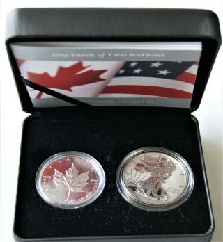 2019 Canada Pride Of Two Nations Limited Edition 2 - Coin Silver Proof Set
