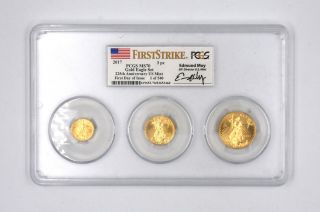 2017 FRACTIONAL LIBERTY 90 GOLD EAGLE SET PCGS MS70 EDMUND MOY FIRST DAY ISSUE 2