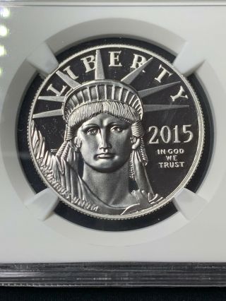 2015 - W 1 oz Proof Platinum American Eagle PF - 70 Ultra Cameo NGC First Release 4