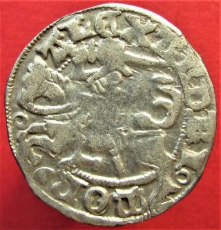 Lithuania Poland Medival Silver Coin 1/2 Grosz.  A.  Jagiellończyk,  Vilnius