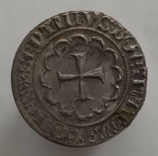 Crusaders Tripoli Medieval Silver Coin Bohemond Vii