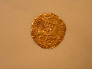 Unknown Medieval European Gold Coin Possibly French Or Spanish