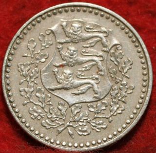 1926 Estonia 1 Mark Clad Foreign Coin