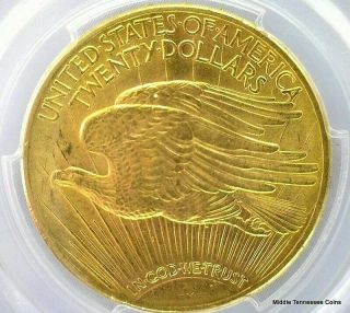 PCGS MS64 1914 - D Saint Gaudens Double Eagle Gold Coin 2