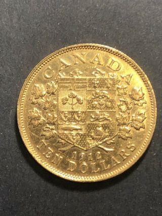 1912 Canada $10 Dollars Gold Coin 3