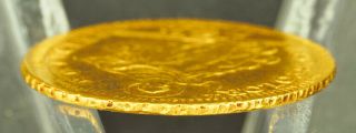 1787,  Vatican,  Pope Pius VI.  Gold 30 Paoli (Doppia) Coin.  5.  41gm 3