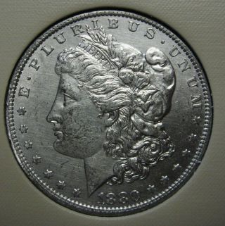 1880 - O Morgan Silver Dollar Grading Au Bargain Priced With S&h B1