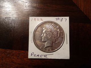 Peace Silver Dollar 1922 37
