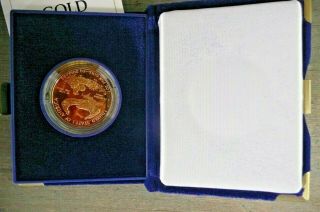 1986 1 Oz.  Gold American Eagle Proof Bullion Coin w/ Box & 6