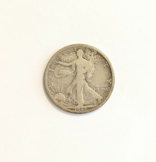 1917 - S Walking Liberty Half Dollar,  Obv Mark,  Vg,