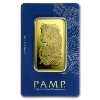 100 gram Gold Bar - PAMP Suisse (Cast,  w/Lady Fortuna) 3