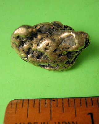Gold Nugget From 1849 California Gold Rush,  19.  86 Grams.  Purchased 1982.