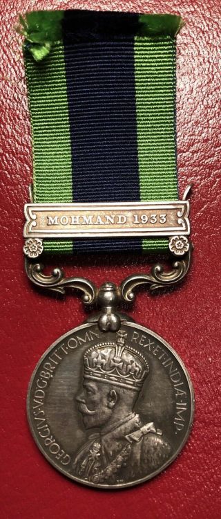India General Service Medal With Clasp Mohmand 1933