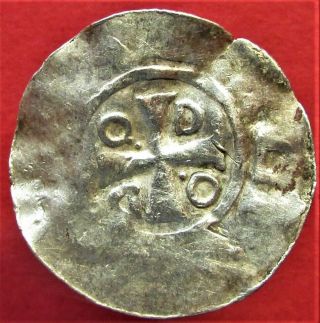 Silver Coin Germany Prussia 10 Century Denar,  Otto Iii (983 - 1002)