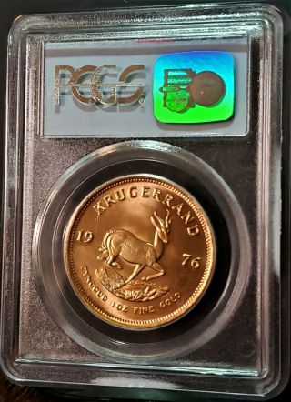 1976 1 Oz Gold Krugerrand PCGS Gem 9 - 11 - 01 WTC Ground Zero Recovery Coin 7