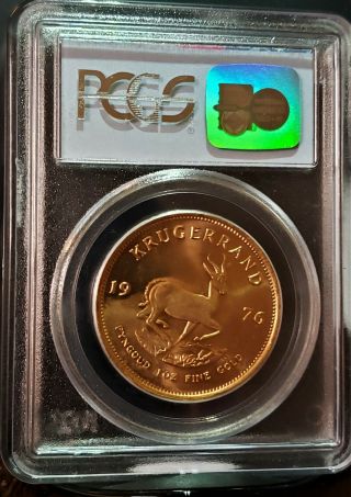 1976 1 Oz Gold Krugerrand PCGS Gem 9 - 11 - 01 WTC Ground Zero Recovery Coin 8