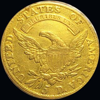 1808 Capped Bust Gold Half Eagle NICELY CIRCULATED bold XF $5 Collectible NR 4