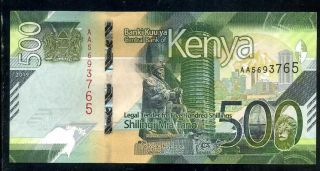 Kenya - 500 Shillings 2019 Prefix Aa - P Uncirculated