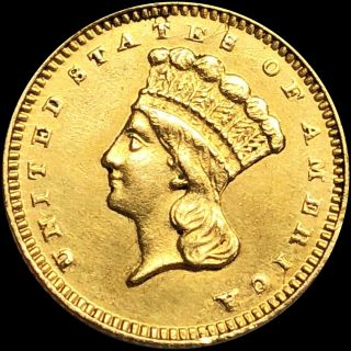 1875 Gold Dollar $1 Liberty Nearly UNC Lustery ms bu Pretty Scarce Series Date 4