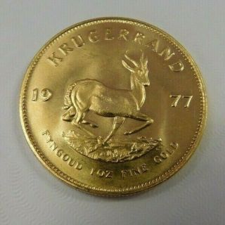 1977 South Africa 1 Oz Gold Krugerrand : Uncirculated : South African