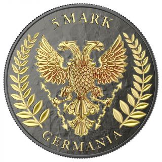 Germania 2019 5 Mark GERMANIA Diamond Cross 1 Oz Silver Coin № 029 3