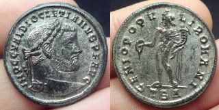 Diocletian Follis - Genio Popvli Romani - Thessaloniki - 299 - 305 Ad