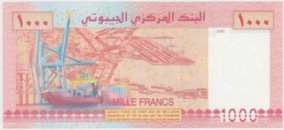 Djibouti 1000 Francs (2005) - Port Scene/Caravan/p42 Prefix E UNC 3