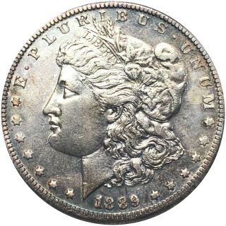 1889 - CC Morgan Silver Dollar SLIDER UNCIRCULATED authentic stunner Carson CITY 2