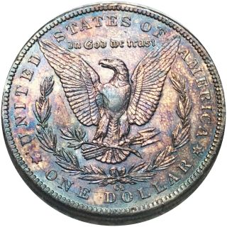 1889 - CC Morgan Silver Dollar SLIDER UNCIRCULATED authentic stunner Carson CITY 5