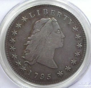 1795 Flowing Hair 3 Leaves Silver Dollar Pcgs Vf - 30 Lists For $6250